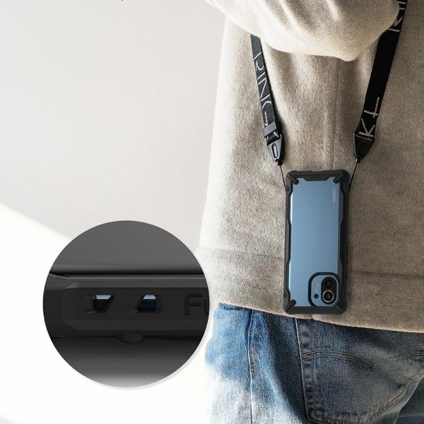 Ringke Fusion X Robuste Schutzhülle mit TPU Rahmen für Xiaomi Mi 11 camo schwarz